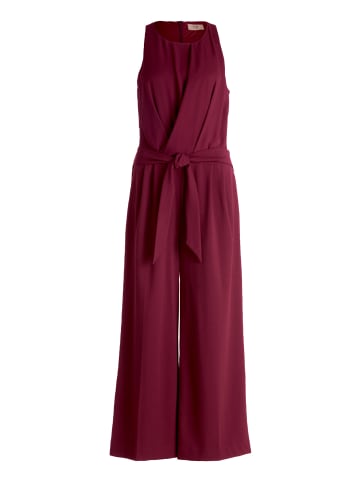 Vera Mont Jumpsuit mit Bindegürtel in Wild Ruby