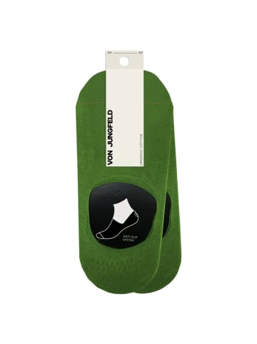 von Jungfeld Füßlinge Doppelpack in Grün