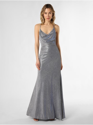 Unique Abendkleid in blau silber