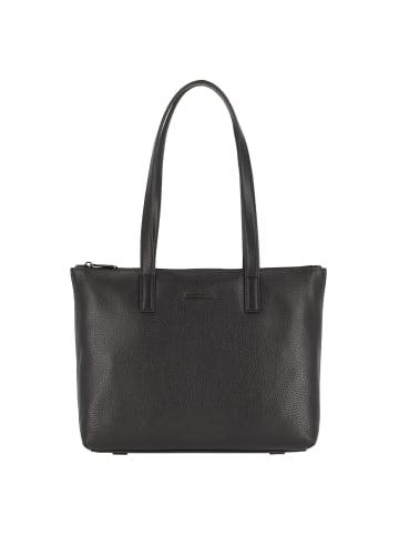 Mandarina Duck Mellow Leather Shopper Tasche Leder 32 cm in nero