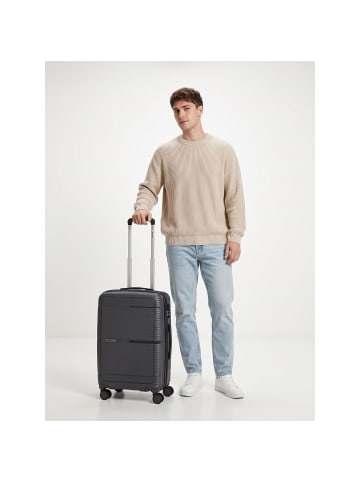 benzi 5899 4 Rollen Kabinentrolley S 55 cm mit Dehnfalte grau