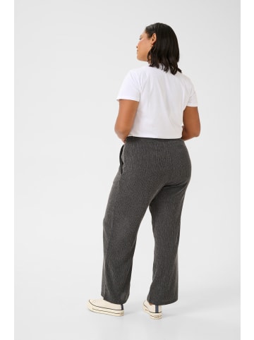 KAFFE curve Casual Hose KColena in Dark Grey Melange