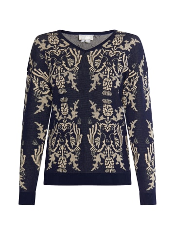 Usha Damen Strickpullover in Marine Creme