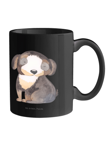 Mr. & Mrs. Panda Tasse Hund Entspannen ohne Spruch in Schwarz