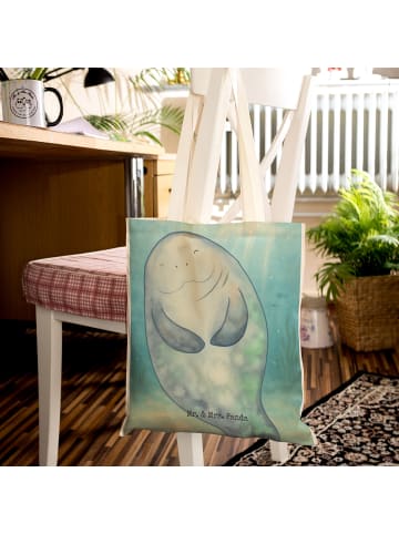 Mr. & Mrs. Panda Beuteltasche Seekuh Happy Design ohne Spruch in Weiß