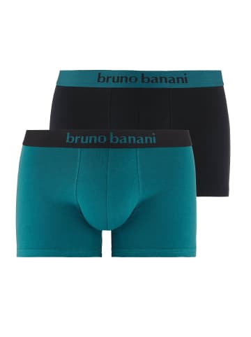 Bruno Banani Boxershort 2er Pack in Petrolgrün/Schwarz