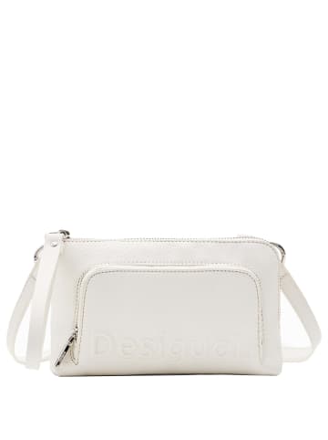 Desigual Half Logo 24 Lisa - Umhängetasche 20 cm (white) in weiß