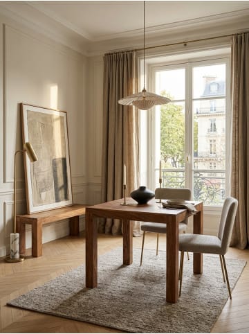 KADIMA DESIGN Esstisch Massivholz Sheesham, Handgefertigt, Holztisch, Essbereich in Braun