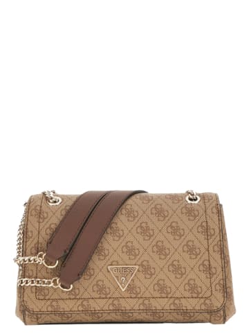 Guess Handtasche Noelle Convertible in Latte logo braun