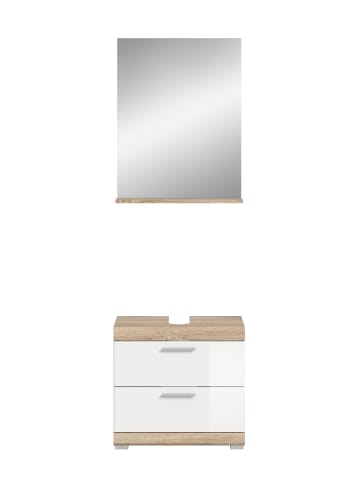 ebuy24 Badmöbelset Lambada Weiß 60 x 34 cm