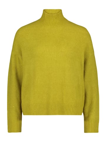 CARTOON Strickpullover mit Stehkragen in Green Envy