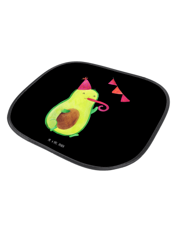 Mr. & Mrs. Panda auto hitzeschutz Avocado Geburtstag ohne Spruch in Schwarz