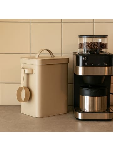 relaxdays 2 x Metallbox in Beige - 6,5 Liter
