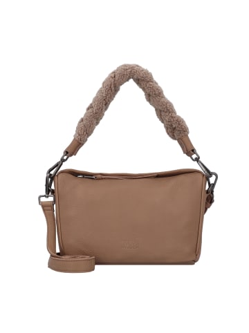 FREDs BRUDER Chinte Schultertasche Leder 28 cm in coffee - cream