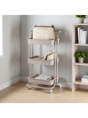 relaxdays Rollwagen in Grün - (B)43 x (H)86 x (T)36 cm
