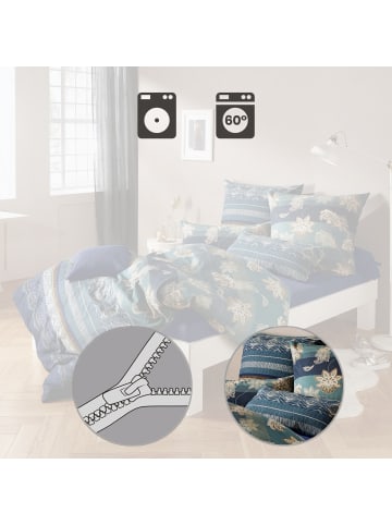 Erwin Müller Edel Flanell Kissenbezug in blau