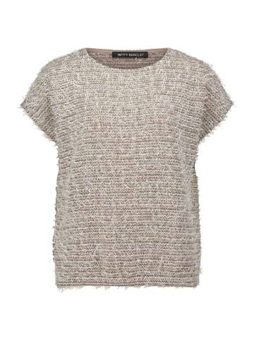 Betty Barclay Feinstrickpullover mit Lurexfaden in Taupe/Beige