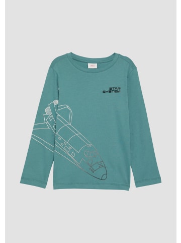 s.Oliver T-Shirt langarm in Petrol