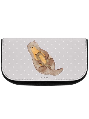Mr. & Mrs. Panda Kosmetik-Organizer Otter Kind ohne Spruch in Grau Pastell