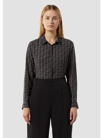 comma Bluse langarm in Schwarz