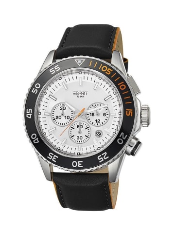 ESPRIT Esprit Quarzuhr Varic Chrono Orange in Silber/Schwarz