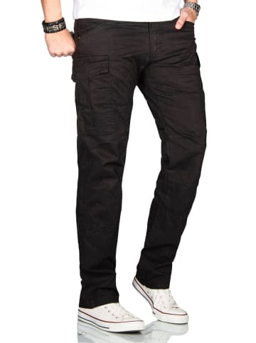 Alessandro Salvarini Hose Stretch Chino AS032 in Schwarz