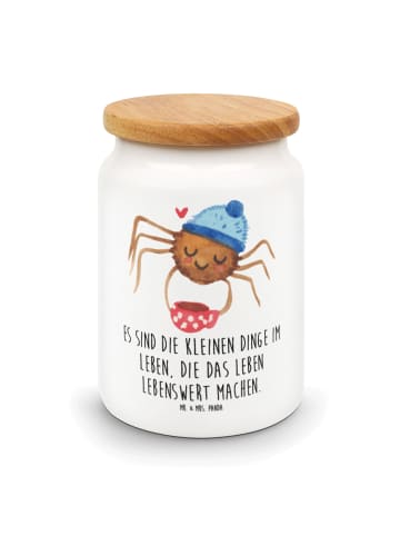 Mr. & Mrs. Panda Kaffeedose Spinne Agathe Kaffee mit Spruch in Weiß