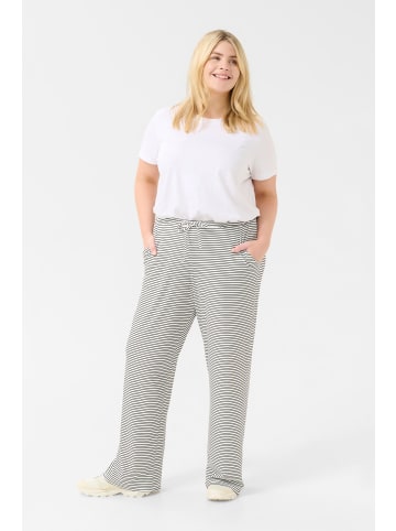 KAFFE curve Strickhose KCemma Loose fit in Chalk/Black Deep Stripe