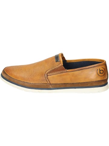 Bugatti Denim Klassische Slipper in cognac