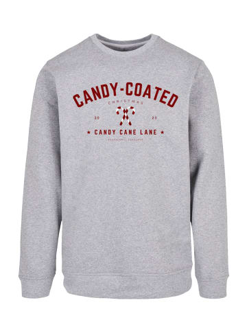 F4NT4STIC Sweatshirt Weihnachten Candy Coated Christmas in grau meliert