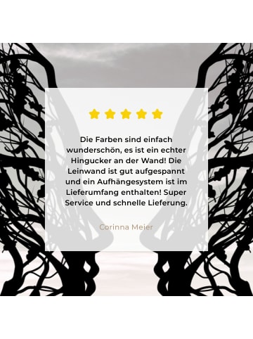 MuchoWow Leinwand bilder Gesichtsbaum (BxH)