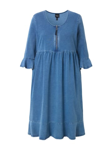 Ulla Popken Jerseykleid in blue denim