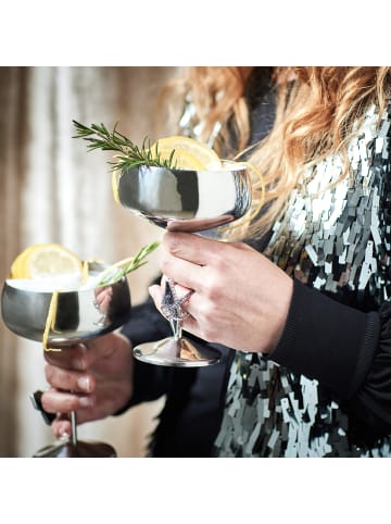 Butlers Champagnerschale MANHATTAN LOUNGE in Silber