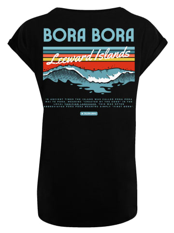 F4NT4STIC Extended Shoulder T-Shirt Bora Bora Leewards Island in schwarz