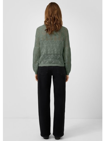 QS Strickpullover in 7927_olivgrün