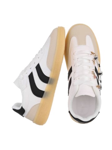Ital-Design Freizeitschuh in Weiß und Schwarz