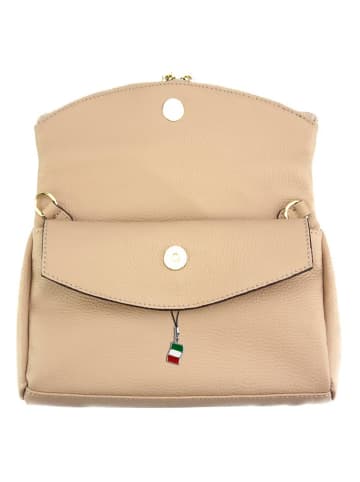 Florence Florence Schultertasche, Clutch Leder rosa ca. 24cm