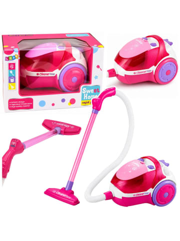Wisam Spielzeug-Staubsauger für Kinder, Styroporkugeln, Geräusche, Rosa