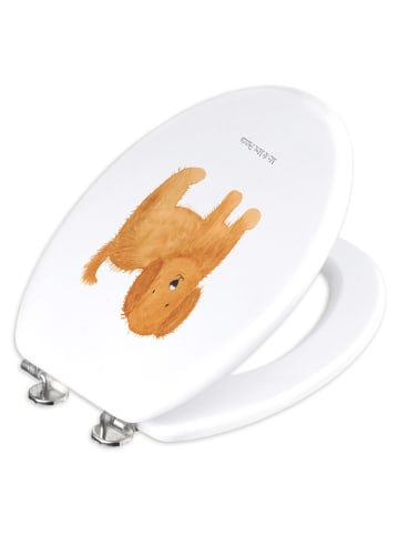 Mr. & Mrs. Panda Klodeckel Hund Flauschig ohne Spruch in Weiß