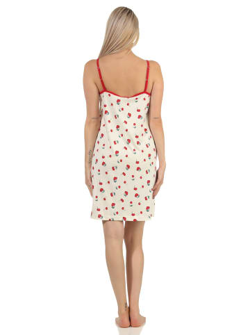 NORMANN Spaghetti Nachthemd Kirschen - 62651 in rot