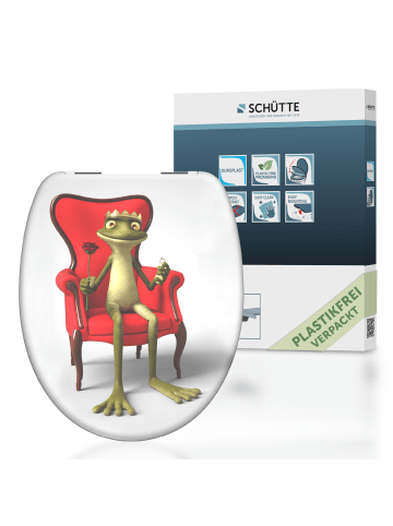 Franz Joseph Schütte Duroplast WC-Sitz FROG KING, mit Absenkautomatik