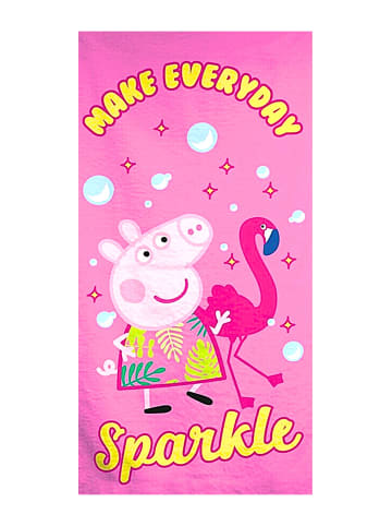 Peppa Pig Strand-/Badetuch Peppa Pig - (L) 140 cm x (B) 70 cm in Rosa