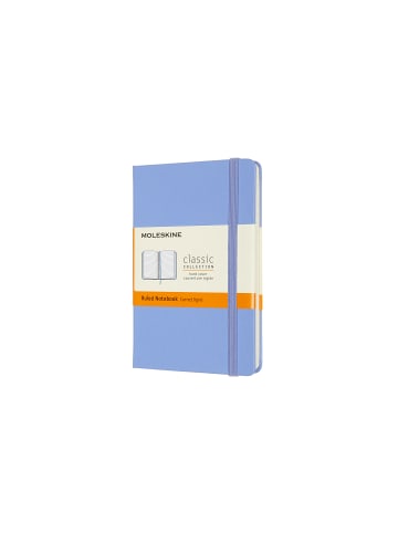 Moleskine Notizbuch mit festem Einband, 70g-Papier, Liniert "Classic" in Hortensien Blau