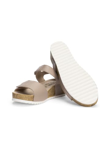VITAFORM Hirschleder Sandaletten in taupe