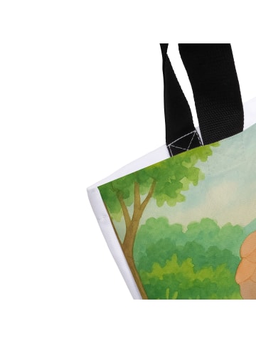 Mr. & Mrs. Panda Shopper Schildkröte Wanderer Design ohne Spruch in Weiß