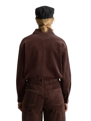 Marc O'Polo DENIM Cordbluse relaxed in Espresso Brown