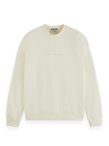 Scotch & Soda Sweatshirt 'CORE LOGO FRONT CHEST' in weiß