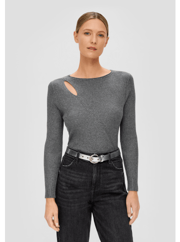 s.Oliver Strickpullover langarm in Grau