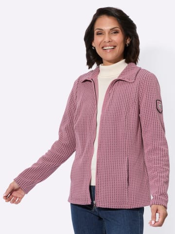 WITT WEIDEN Fleecejacke in altrosa-schwarz
