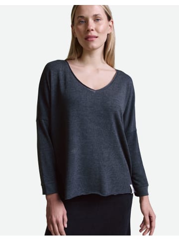 Cotton Candy Langarmshirt in black melange